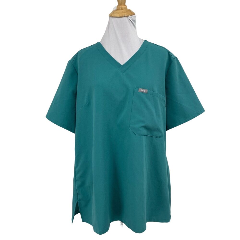 Figs Top Womens Extra Large Sage Catarina One Pocket Scrub Stretch Medical Shirt